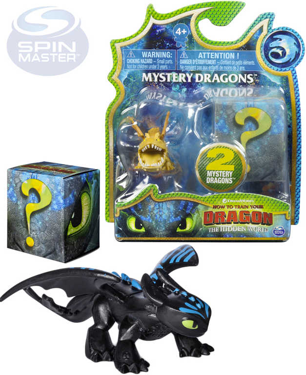 SPIN MASTER Drak figurka Jak vycvičit draka 3 mění barvu set 2ks 4 druhy plast