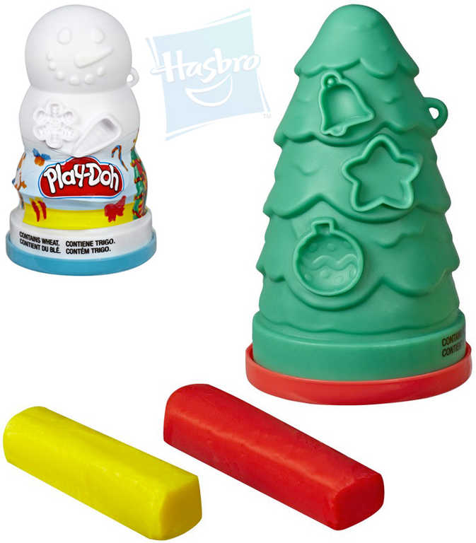HASBRO PLAY-DOH Kreativní vánoční set s modelínou vytváření ozdob 2 druhy