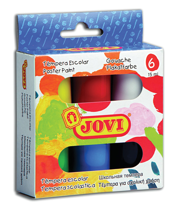 Temperové barvy JOVI Gvašové - 6 x 15 ml