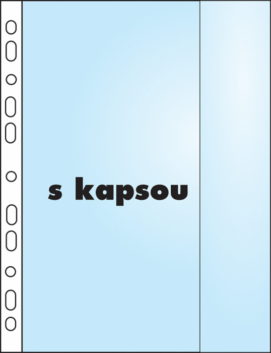 Závěsný obal Copy s kapsou - A4 matný /110 my / 10 ks