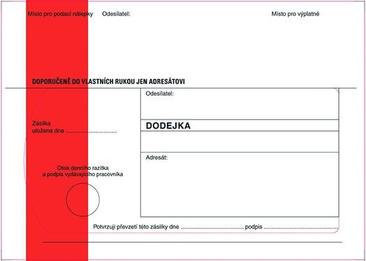 Obálky B6 s dodejkou