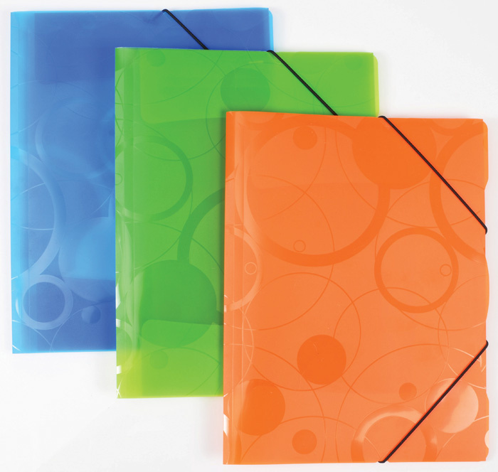 Spisové desky A4 s gumou NeoColori - oranžová