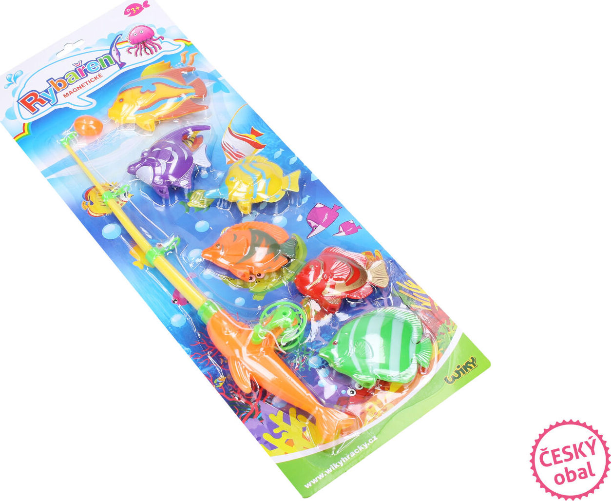Lovení rybek magnetické udička 40 cm - Český obal