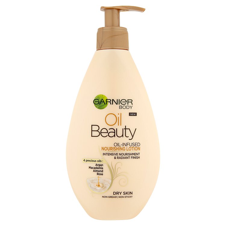 Garnier Body Oil Beauty vyživující olejové tělové mléko 250 ml