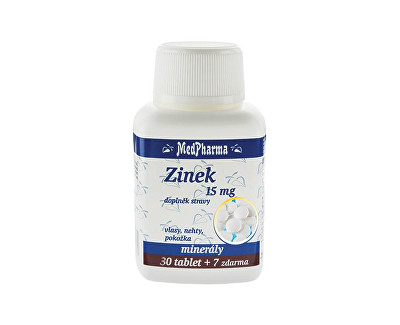 Zinek 15 mg 30 tbl. + 7 tbl. ZDARMA