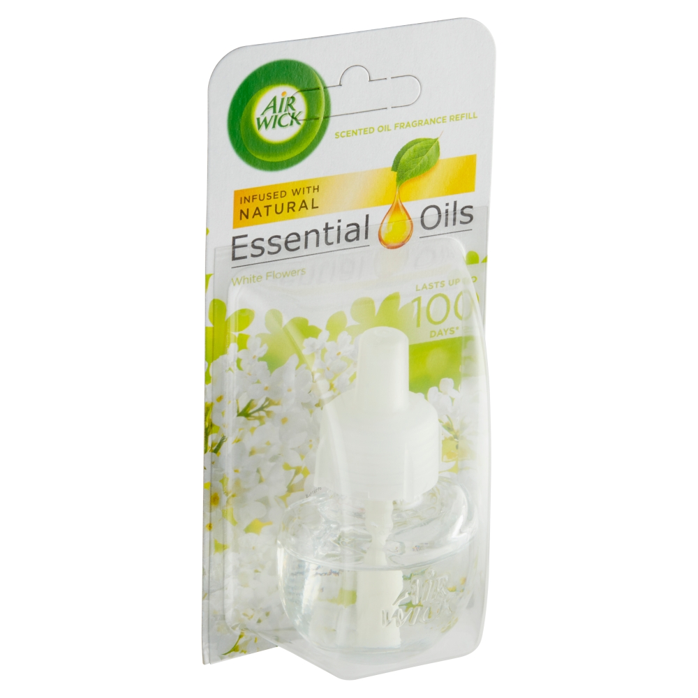 Air Wick Essential Oils náplň do elektrického osvěžovače bílé květy 19 ml