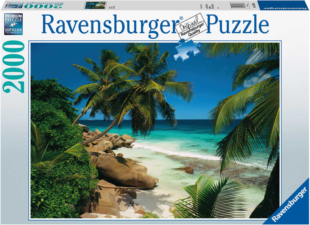 RAVENSBURGER Puzzle Seychely 2000 dílků 98x75cm foto skládačka