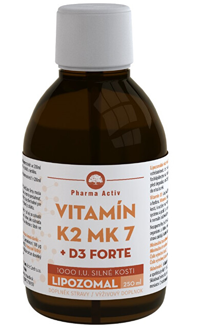 LIPOZOMAL Vitamín K2 MK7 + D3 1000 I.U. 250 ml