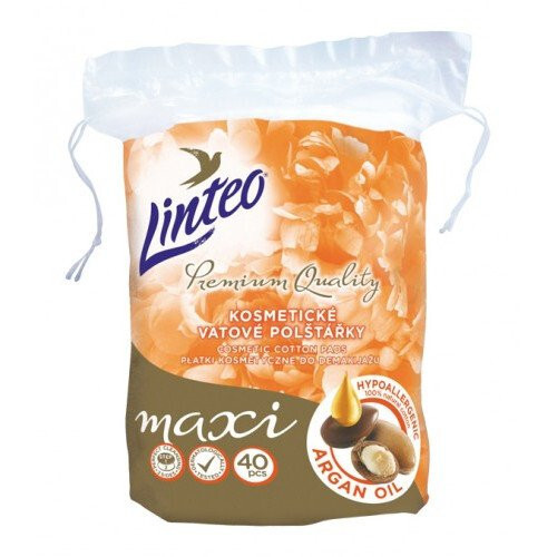 Linteo Kosmetické vatové polštářky Premium Quality Argan Oil 40 ks