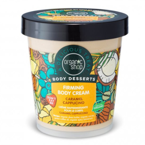 Organic Shop Tělový zpevňující krém Body Desserts Karamelové cappuccino (Firming Body Cream) 450 ml