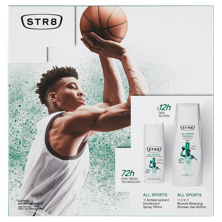 STR8 All Sport - dodorant ve spreji 150 ml + sprchový gel 400 ml