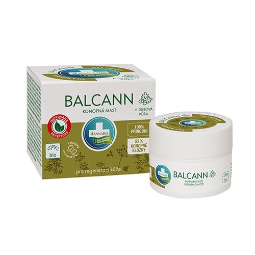 Annabis Balcann BIO konopná mast + dubová kůra 50 ml
