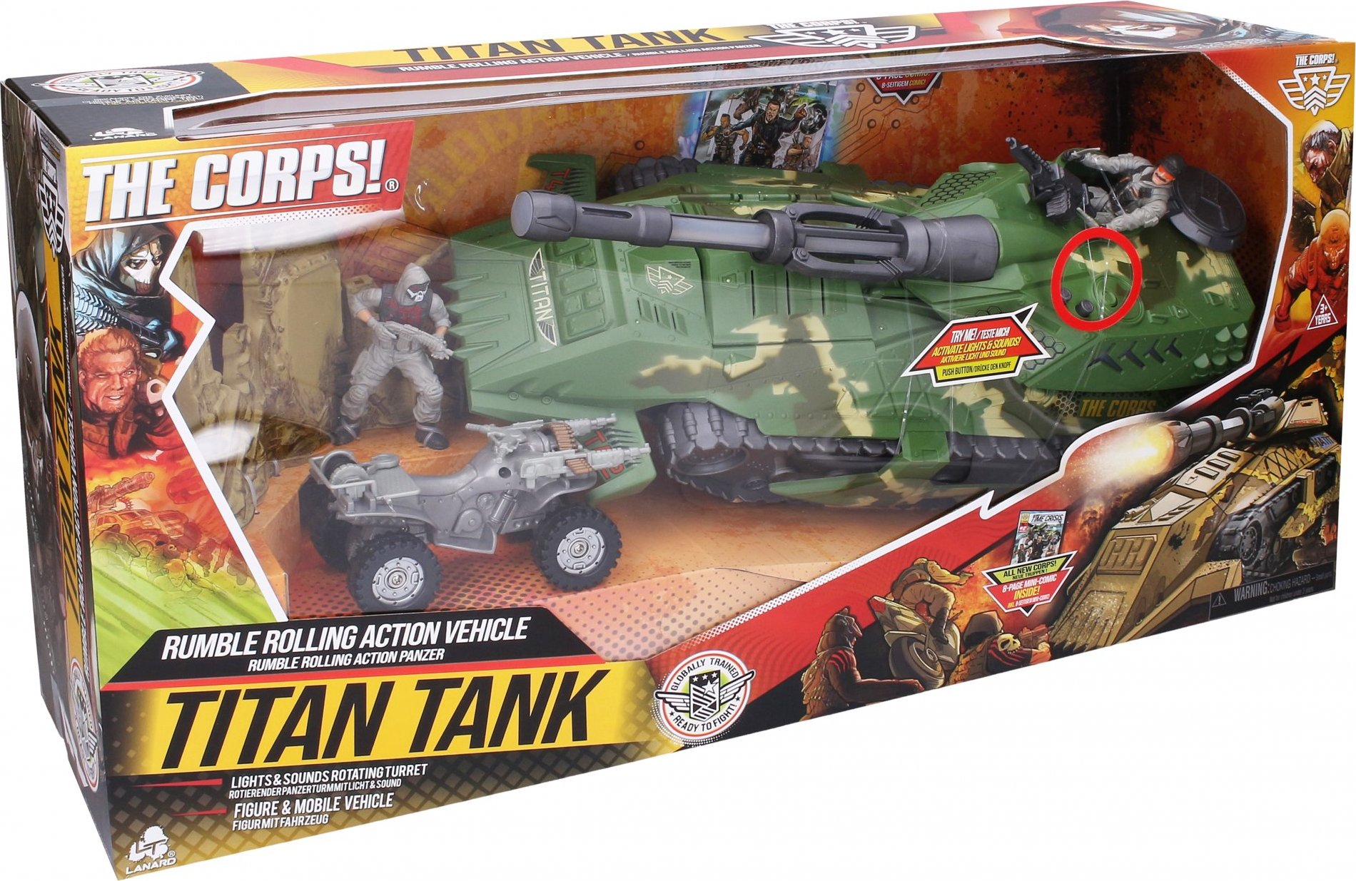 The Corps! Tank s vojáky 2 ks 39 cm