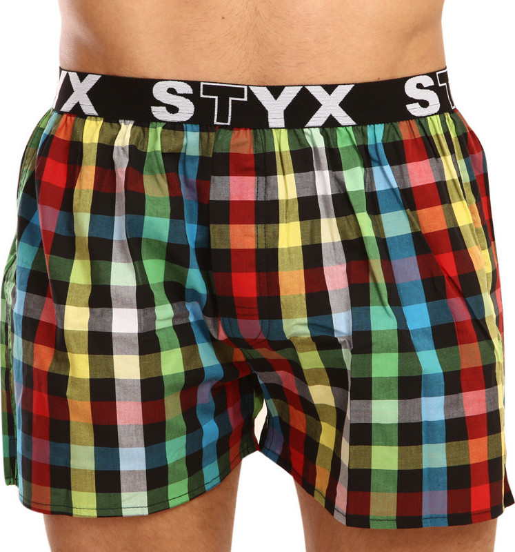 Pánské trenky Styx sportovní guma vícebarevné (B907) L Možnost vrácení zboží do 120 dnů!