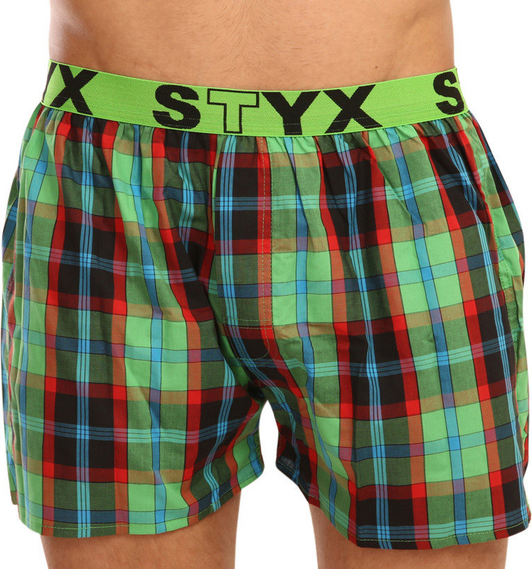 Pánské trenky Styx sportovní guma vícebarevné (B904) L Možnost vrácení zboží do 120 dnů!