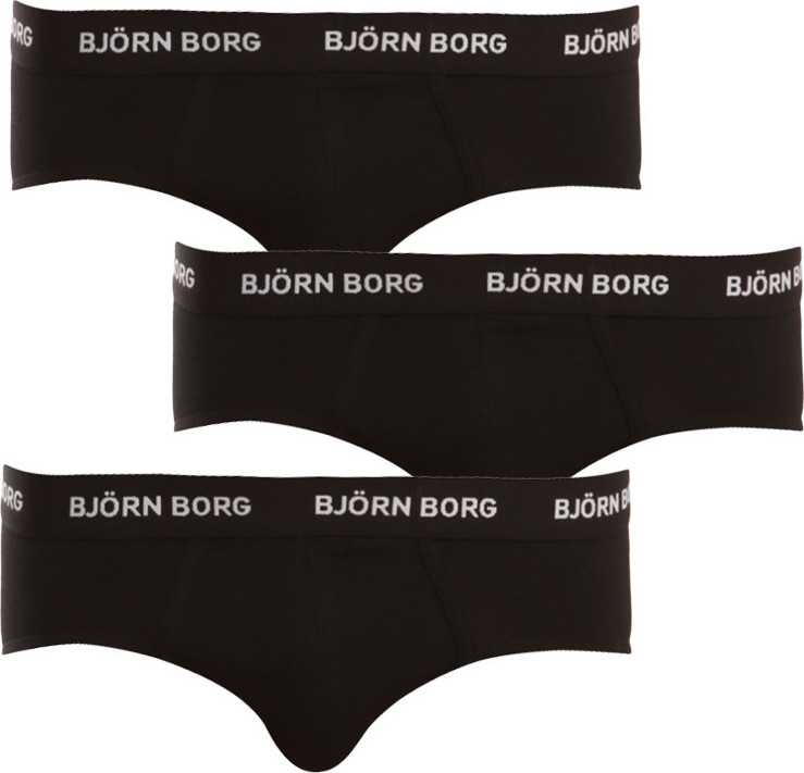 3PACK pánské slipy Bjorn Borg černé (9999-1221-90011) L Možnost vrácení zboží do 120 dnů!