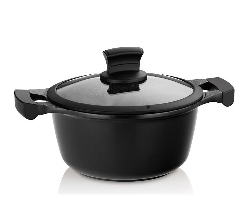 Kastrol s nepřilnavým povrchem a poklicí STELLA NOVA 20 cm KELA KL-12218