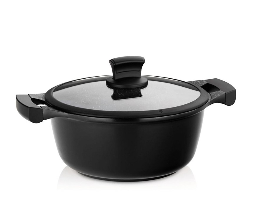 Kastrol s nepřilnavým povrchem a poklicí STELLA NOVA 24 cm KELA KL-12219