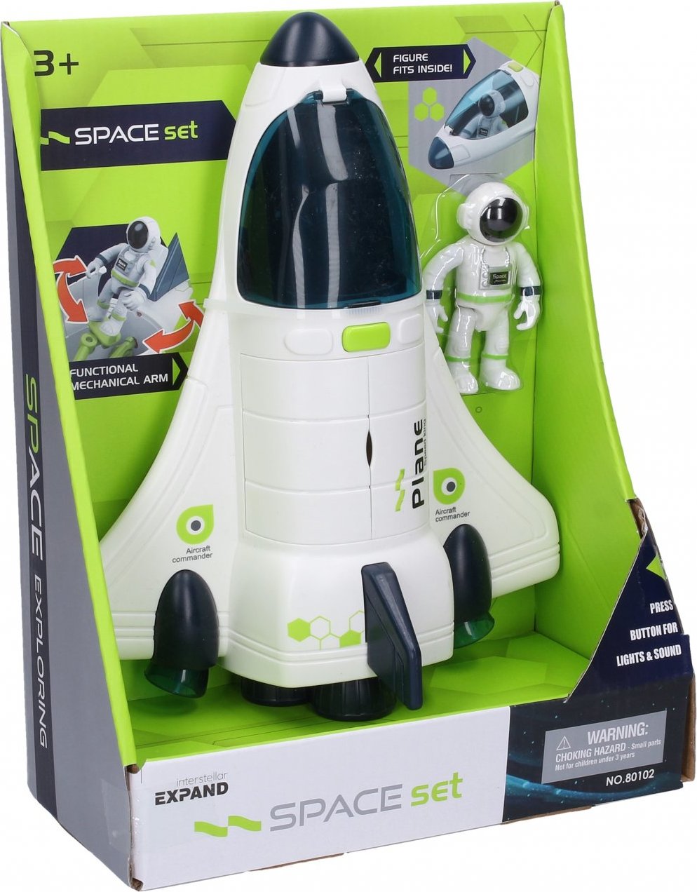 Raketoplán 24 cm s figurkou