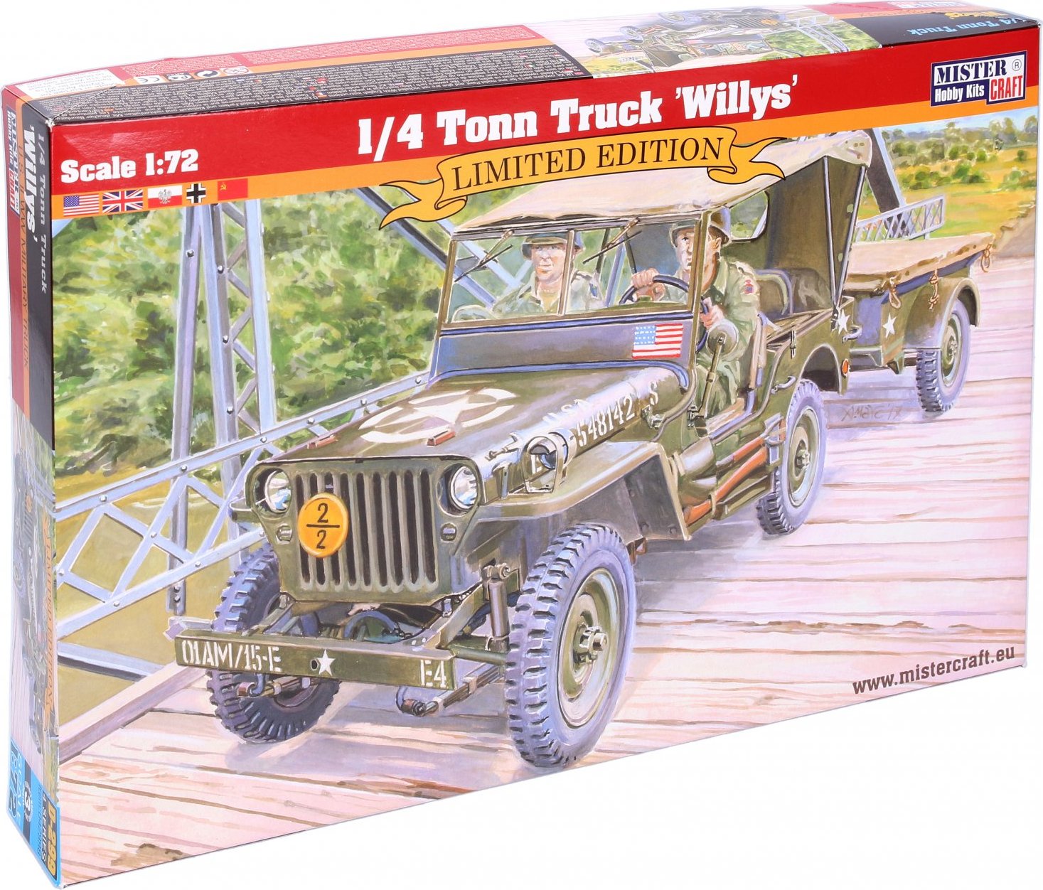 Model vozidla 1/4 Tonn Truck Willys 1:72