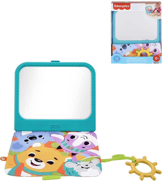 FISHER PRICE Baby zrcadlo sensimals šusticí s kousátkem pro miminko