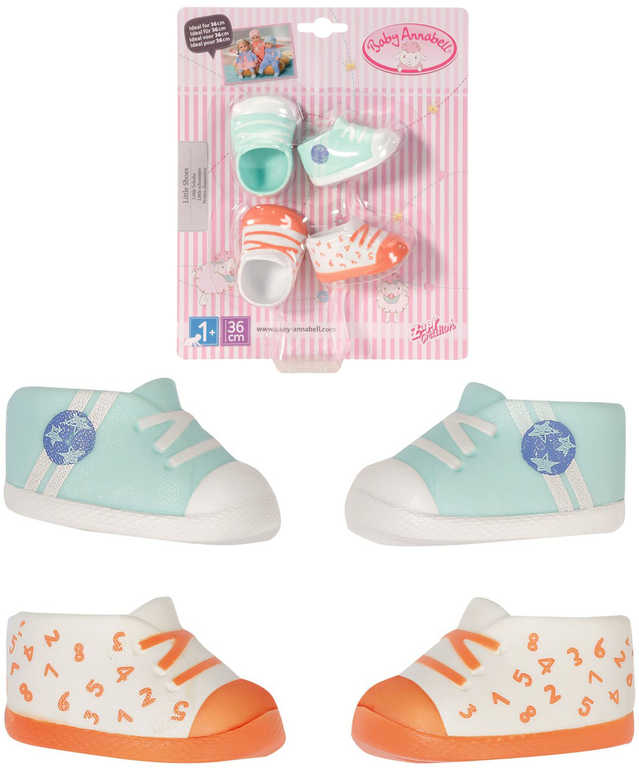 ZAPF BABY ANNABELL Botičky set 2 páry pro panenku miminko na kartě