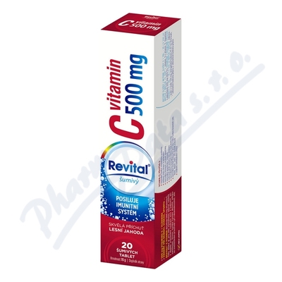 Revital C vitamin 500mg lesní jahoda tbl.eff.20