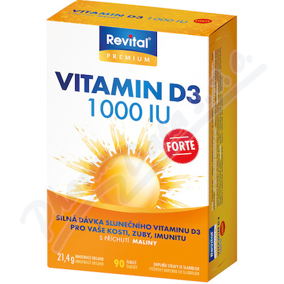 Revital Vitamin D3 Forte 1000 IU tbl.90