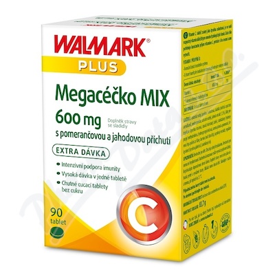 Walmark Megacéčko Mix Vitamín C 600mg tbl.90