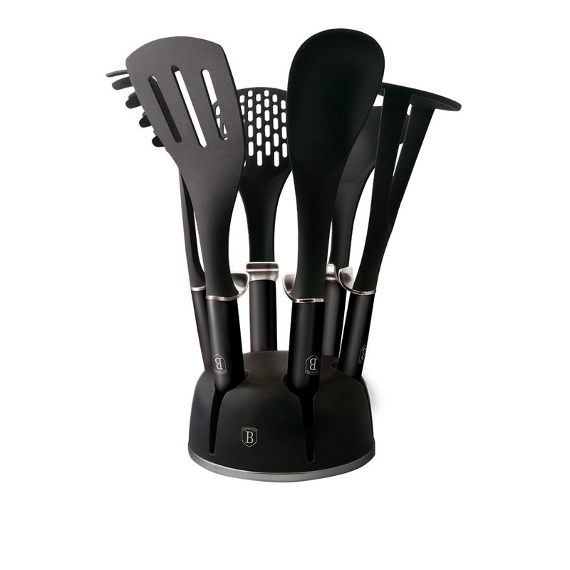 Kuchyňské náčiní ve stojanu sada 7 ks Carbon PRO Line