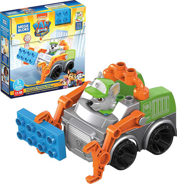MEGA BLOKS Tlapková Patrola set Rockyho recyklační vůz s figurkou plast