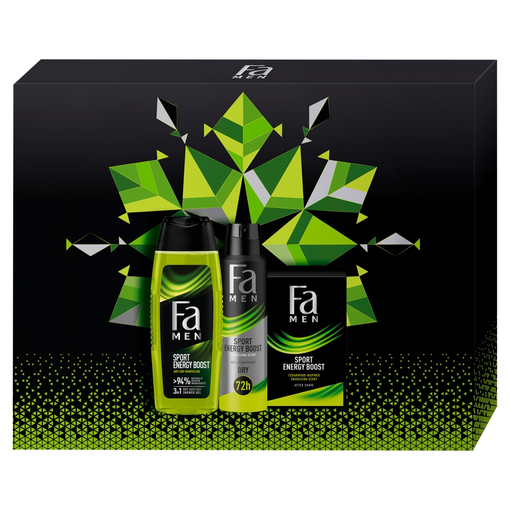 Fa Men Energy Boost Premium Dárková sada 3 ks