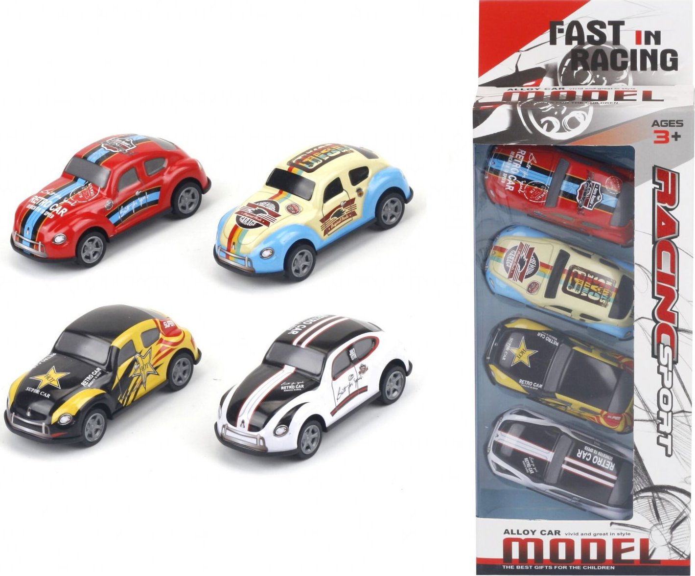 Auta závodní set 7 cm